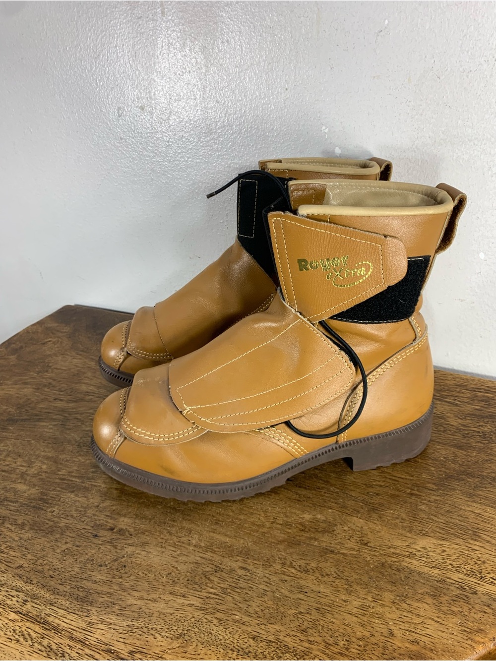 Vintage Royer Extra Renaud Leather Work Boots Men’s Size 8 3E Wide